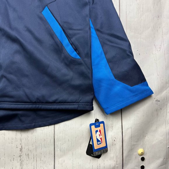 Vintage Dallas Mavericks NBA Large Adidas Varsity Jacket Blue Men New - Picture 5 of 11